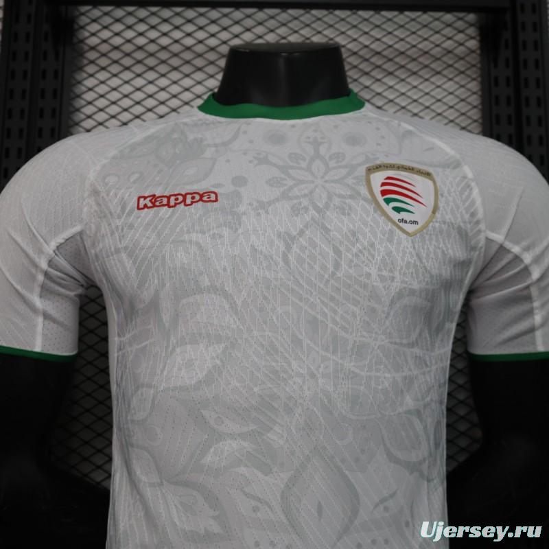 Player Version 2024 Oman Away White Jersey
