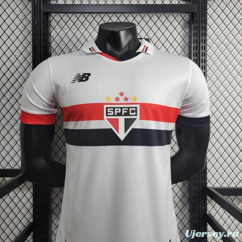 Player Version 2024/25 Sao Paulo Home Jersey