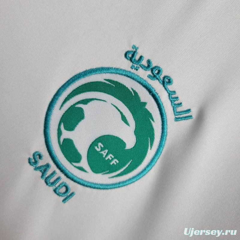 2024 Kids Saudi Arabia Away White Jersey