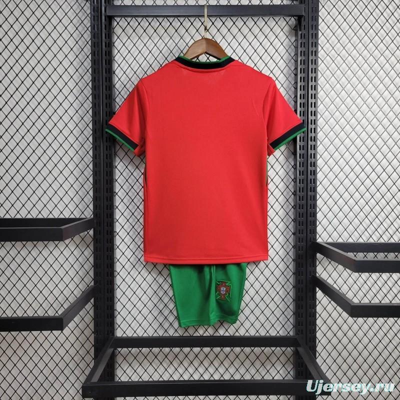 2024 Kids Portugal Home Jersey