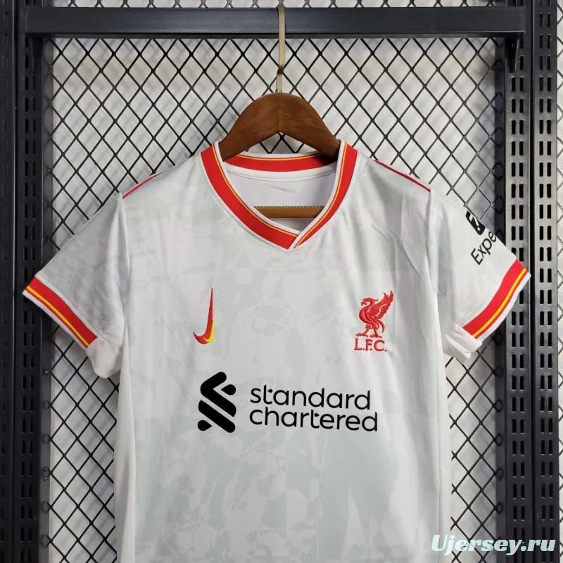 24/25 Kids Liverpool Third White Jersey