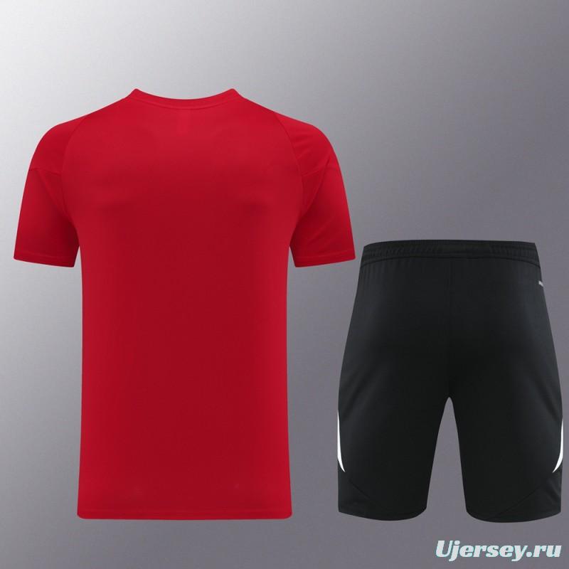 2024 Adidas Red Short Sleeve Jersey+Shorts