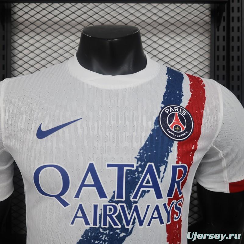 Player Version 24/25 PSG Away White Jersey