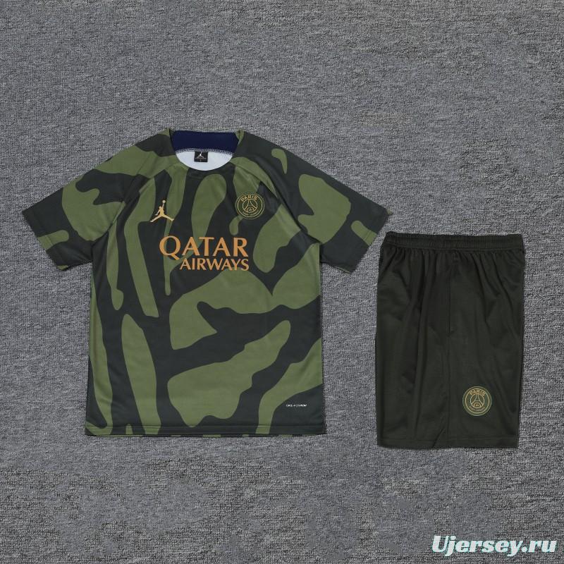 23/24 PSG Camouflage Short Sleeve Jersey+Shorts