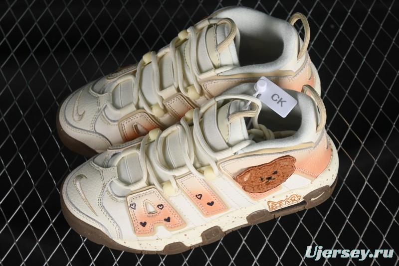 Nike Air More Uptempo 96 QS First Generation Series Classic Versatile Basketball Shoes