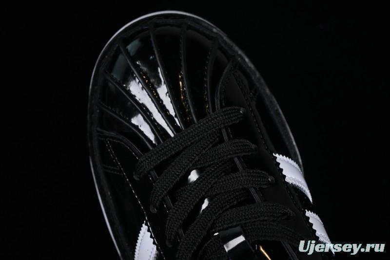 Adidas Clot x Superstar IH5953 Preppy Style Leather Sneakers with Shell Toe - IH5953