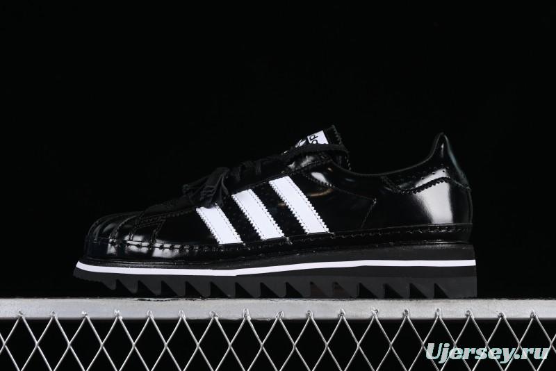 Adidas Superstar Clot IH5953 Preppy Style Shell Toe Sneakers with Perforated Leather - IH5953