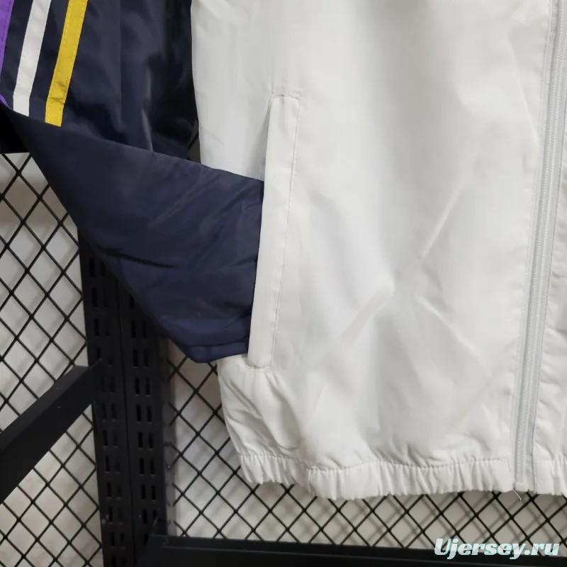 24/25 Adidas White Windbreaker