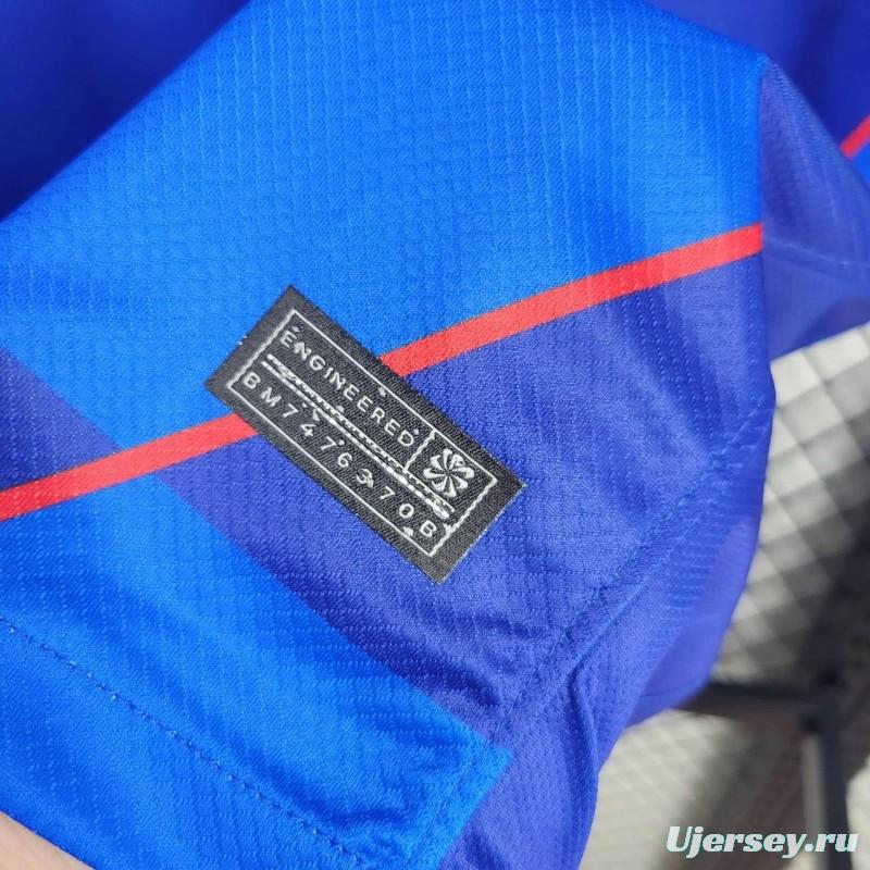 2024 Croatia Away Blue Jersey