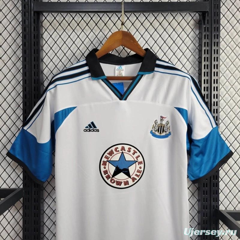 Retro 99/00 Newcastle United Away White Jersye