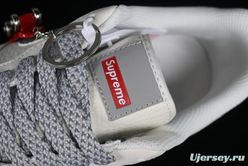 Supreme x Nike Air Force 1 '07 Low Beige Grey Casual Skate Shoes - HD1968-018