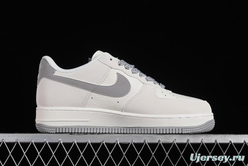 Supreme x Nike Air Force 1'07 Low Beige Casual Sneakers