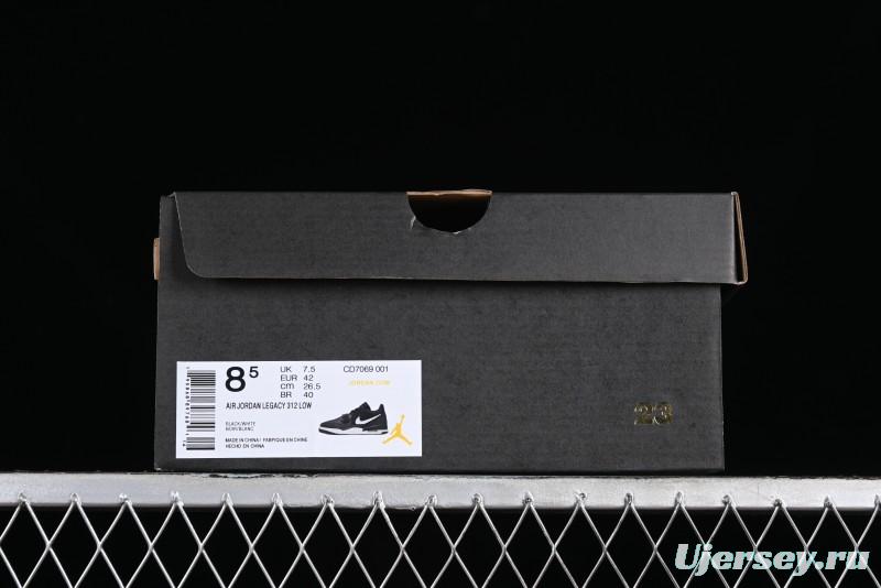 Nike Air Jordan Legacy AJ312 Low Top Sneakers with Velcro Strap Triple Fusion Design - CD7069-001