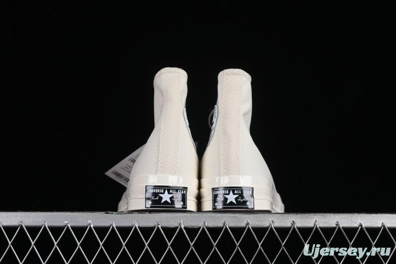 Converse Chuck 1970s Original Cream White High-Top Casual Canvas Shoes - 162210C