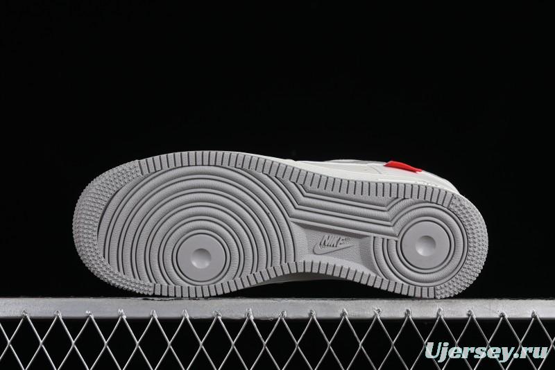 Supreme x Nike Air Force 1 '07 Low Beige Grey Casual Skate Shoes - HD1968-018