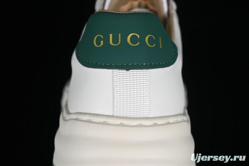 Gucci Chunky B Screener GG Sneakers Retro Style with Classic GG Canvas and Leather Trim - 9Y9209666