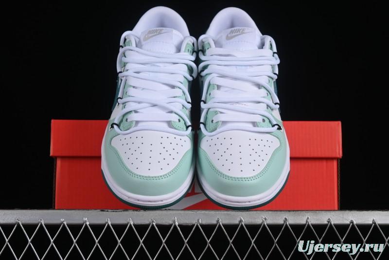 Nike SB Dunk Low White Green Skateboarding Shoes - FD9911-101