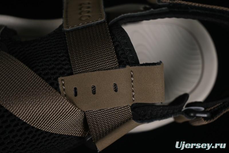 Ecco Offroad Series 2024 Summer New Casual Men's Sandals with Soft Leather Upper and Mesh - 63131501002