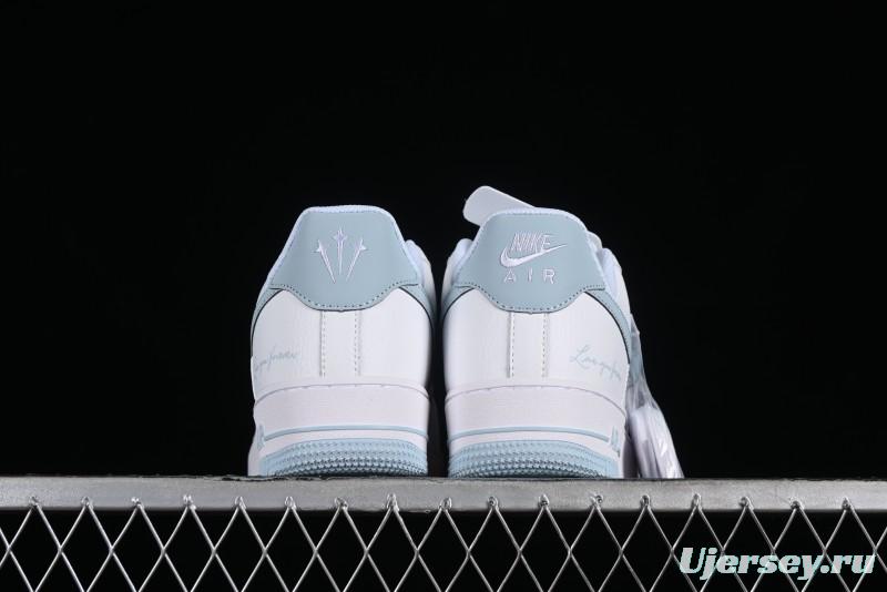 Nike Nocta x Nike Air Force 1 '07 Low "Certified Lover Boy" Ice Blue Classic Low-Top Casual Sneakers - LO1718-061