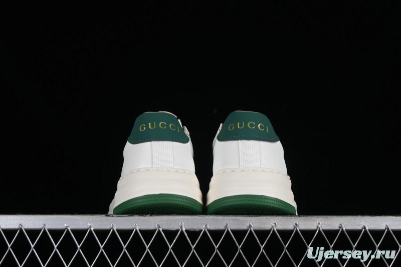 Gucci Chunky B Screener GG Sneakers Retro Style with Classic GG Canvas and Leather Trim - 9Y9209666