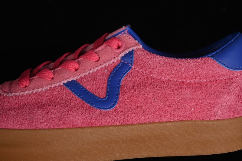 Vans Vault Og Sport Low Retro Suede Canvas Vulcanized Shoes in Dragon Fruit - VN000CQRCHL
