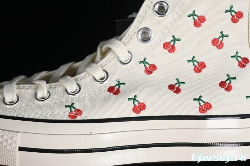 Converse Chuck 1970s Official Cherry Embroidery Canvas Sneakers - A08863C