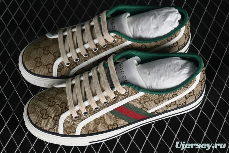 Gucci Tennis 1977 Print Sneaker Retro Casual Canvas Shoes - 02JPO9064