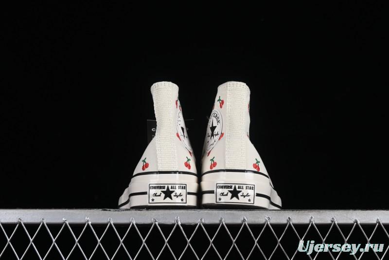 Converse Chuck 1970s Official Cherry Embroidery Canvas Sneakers - A08863C