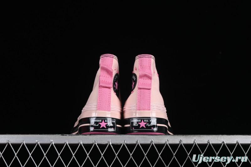 Converse Chuck 70s High Top Casual Sneakers in Black and Pink - A09541C