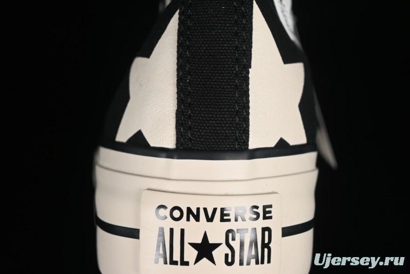 Converse All Star Lift High Top Platform Sneakers with Star Print - A09903C