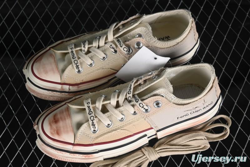 Feng Chen Wang Converse Chuck 70 Low 2-in-1 Deconstructed Canvas Sneakers - A07718C