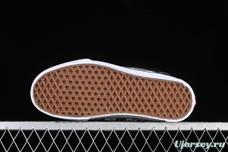 Vans Classics Knu Skool Checkerboard Graffiti Chunky Tongue Skate Shoes - VN0009QC6BT