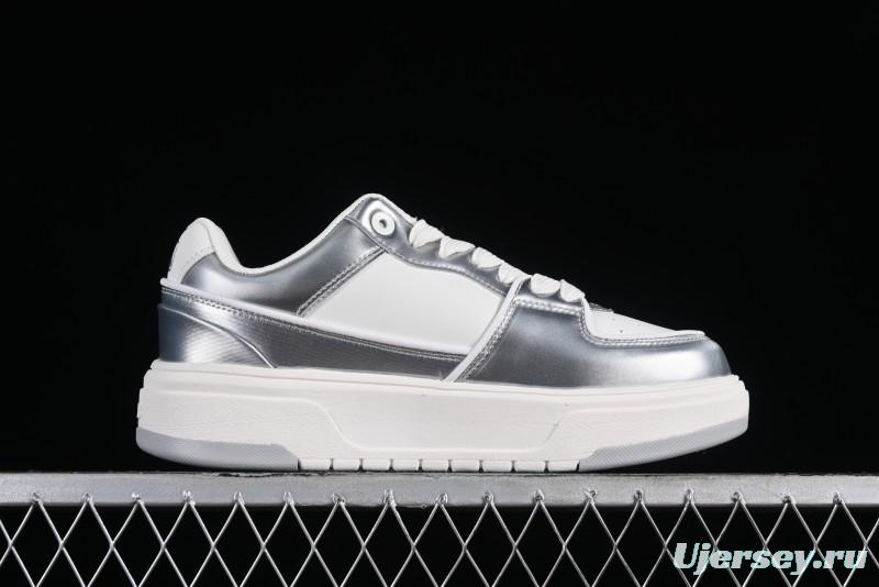 MLB Chunky Liner Metal Senior Series Lightweight Platform Casual Sneakers with 6cm Height Increase - 3ASXCLH3N50GRS
