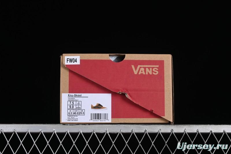 Vans Classics Knu Skool Retro Skate Shoes with Thick Tongue and Oversized Toe - VN0009QC5QJ1
