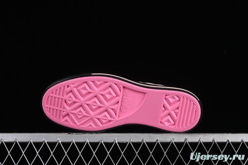 Converse Chuck 70s High Top Casual Sneakers in Black and Pink - A09541C