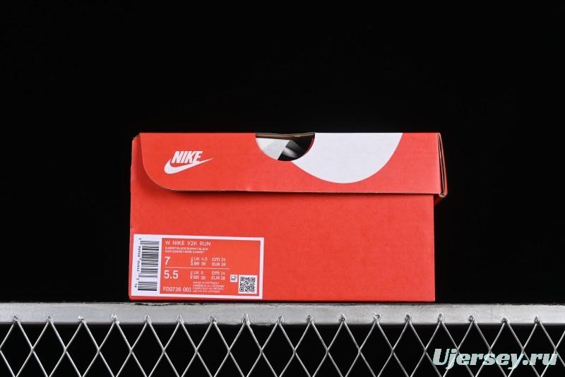 Nike V2K Runtekk 3XL Retro Low-Top Running Shoes with Shock Absorption and Anti-Slip Design - FD0736-001