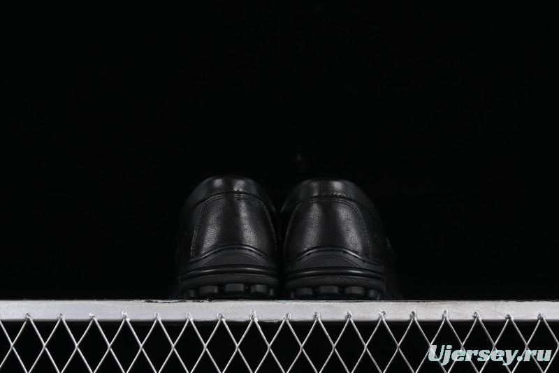 ECCO Soft Moc Series Loafers Men's British Slip-On Driving Shoes - 65707001001