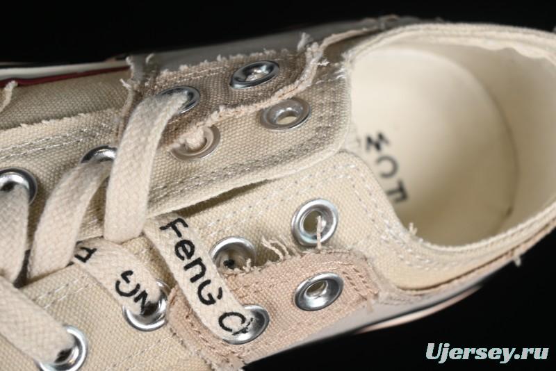 Feng Chen Wang Converse Chuck 70 Low 2-in-1 Deconstructed Canvas Sneakers - A07718C