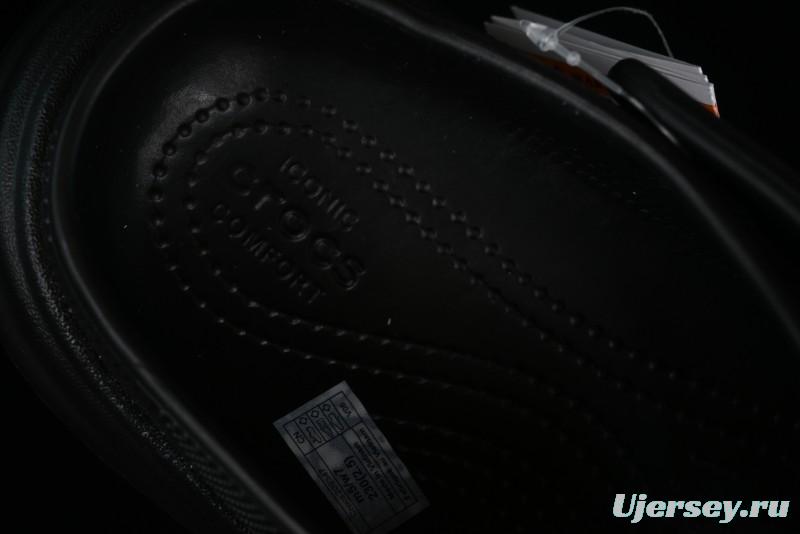 Crocs Classic Clog Retro Beach Sandals with Adjustable Heel Strap and Thick Sole - B.D4