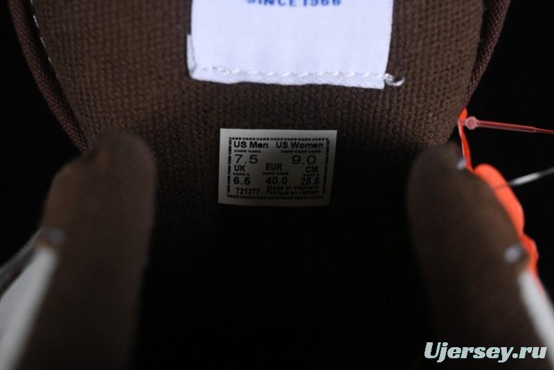 Vans Classics Knu Skool White Blue Brown Colorblock Chunky Tongue Skate Shoes - VN0009QCDMV