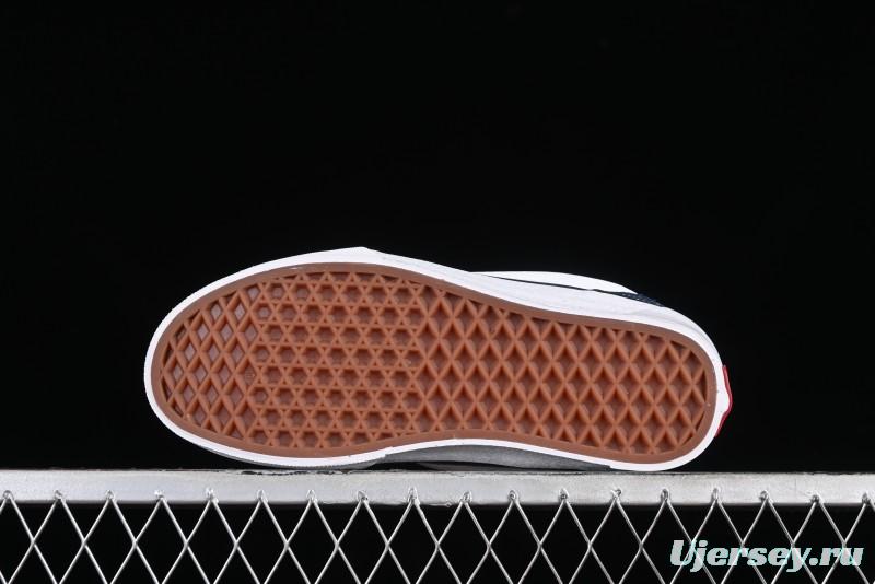 Vans Classics Knu Skool Patchwork Letter Lace-Up Chunky Tongue Platform Sneakers - VN0009QCBLK