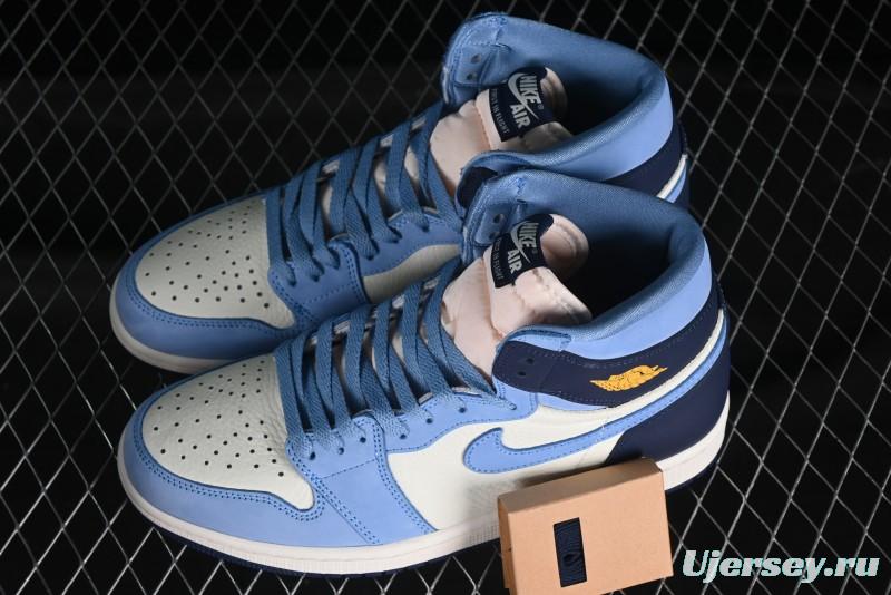 Air Jordan 1 High-Top "First in Flight" Obsidian 2.0  Basketball Shoes