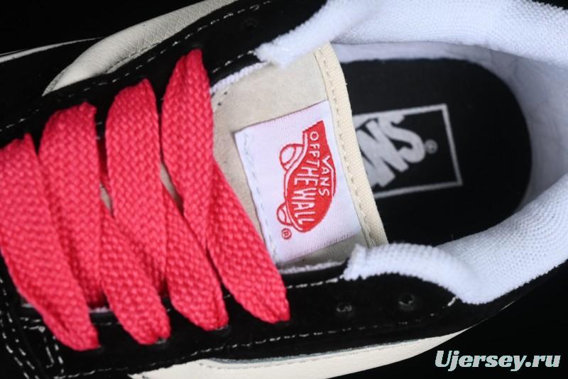Vans Classics Knu Skool Retro Skate Shoes with Thickened Tongue and Oversized Toe - VN0009QCBLK