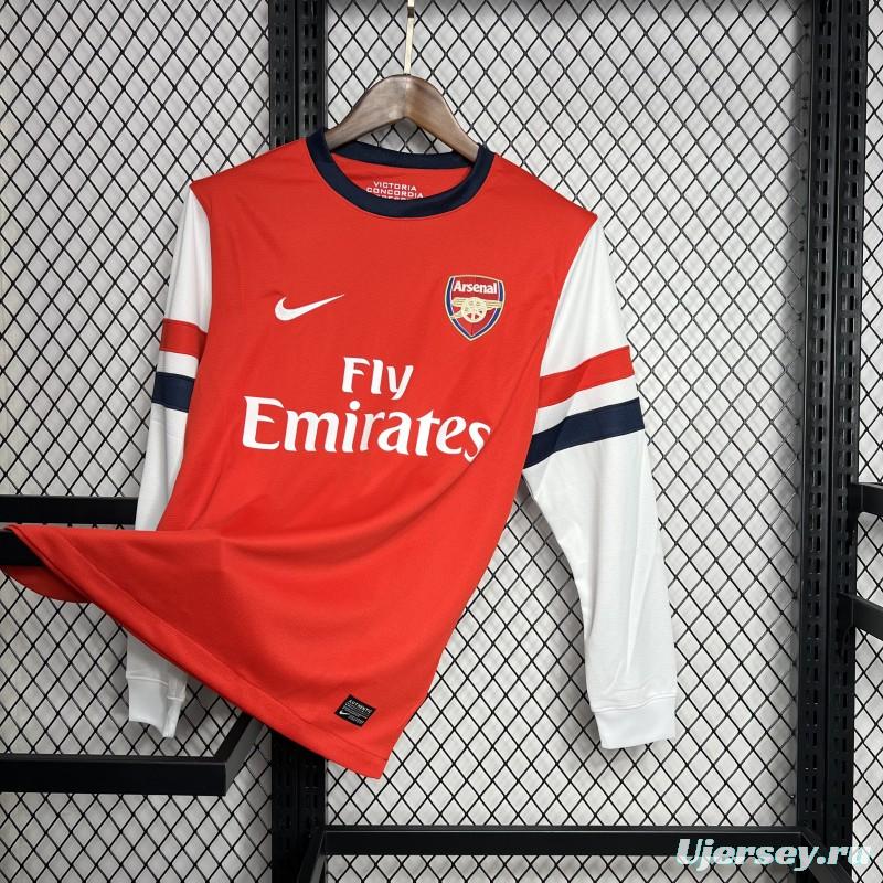 Retro 12/13 Arsenal Home Long Sleeve Jersey