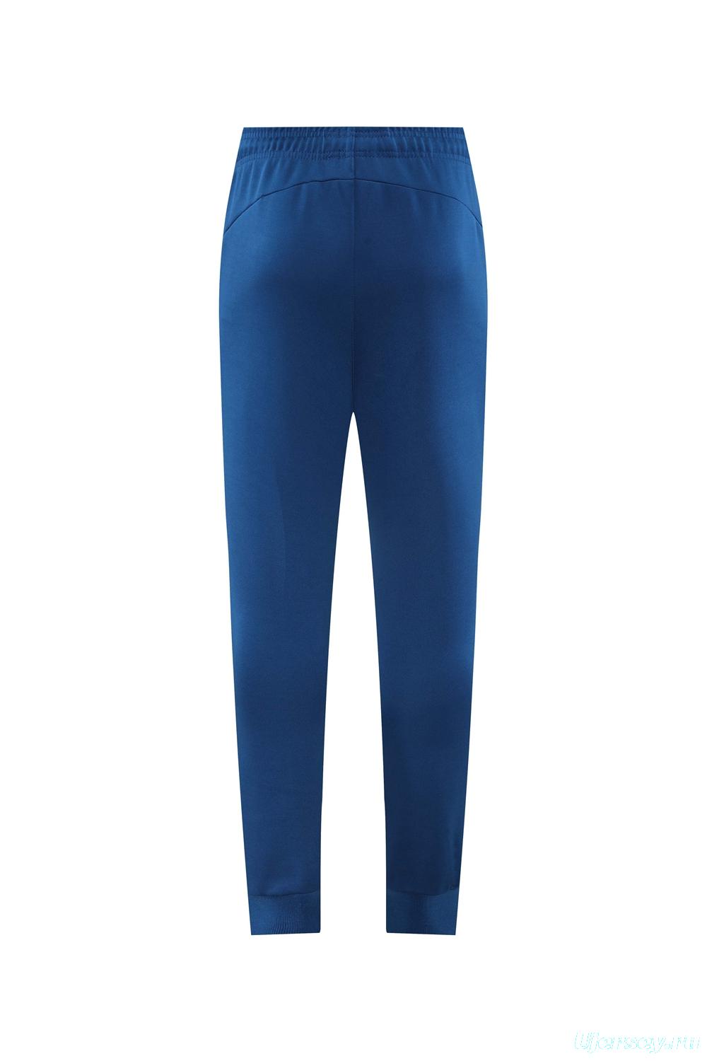 2024 Portugal Navy Full Zipper Jacket +Long Pants