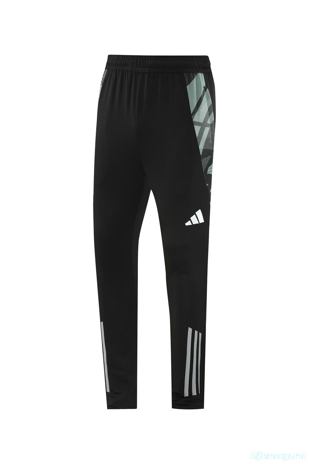 2024 Adidas Black/Grey Half Zipper Jacket +Long Pants