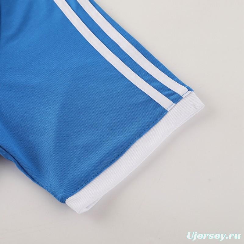 24/25 Adidas Original Blue Short Sleeve Jersey+Shorts