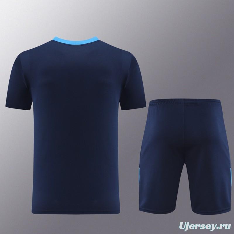 24/25 Nike Navy/Blue Short Sleeve Jersey+Shorts