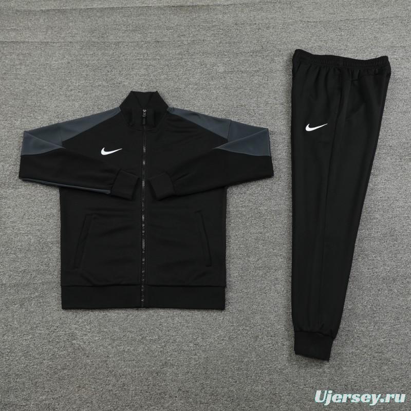 24/25 Nike Black Full Zipper Jacket +Long Pants