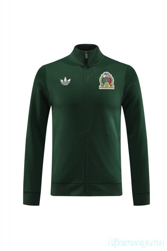 2024 Mexico Green Full Zipper Jacket +Long Pants